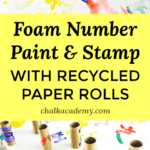 FOAM NUMBERS PAINT & STAMP