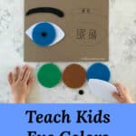 Teach Kids Eye Colors with a simple puzzle!