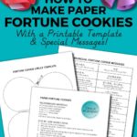 How to make paper fortune cookies with bilingual printable template
