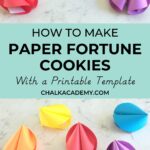 How to make paper fortune cookies with printable template