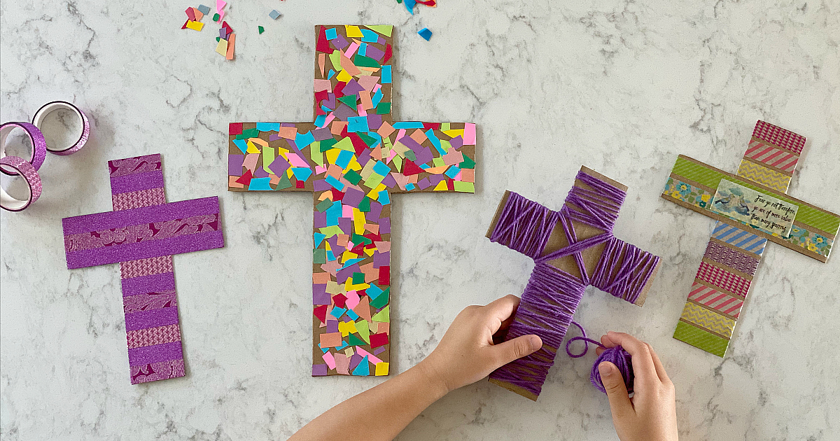 free printable 3d cross crafts using paper