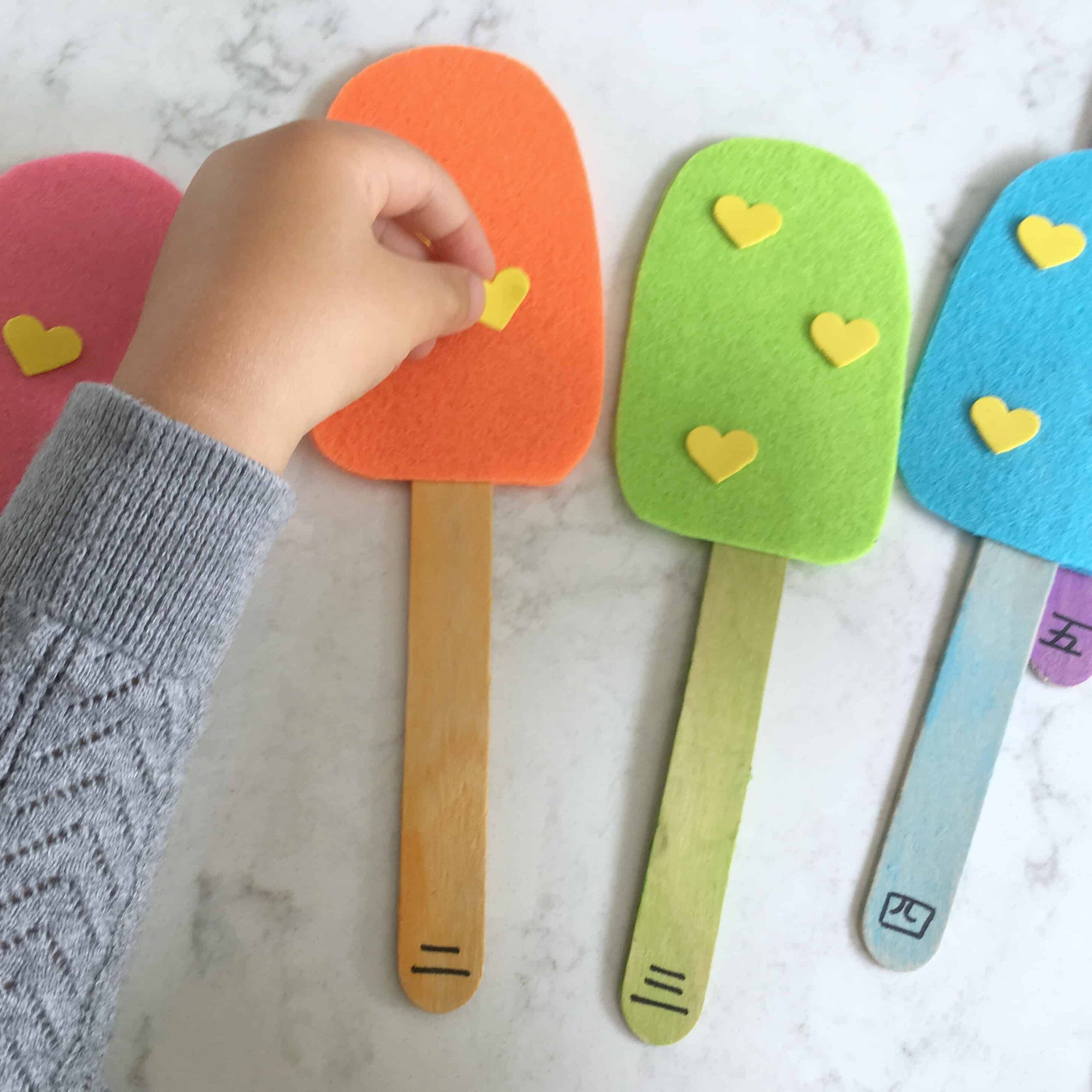 Number Matching Popsicles – Playful Way to Learn Basic Counting