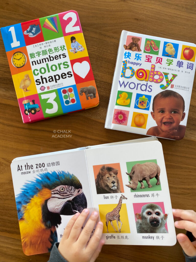 bilingual Chinese and English books for babies and toddlers