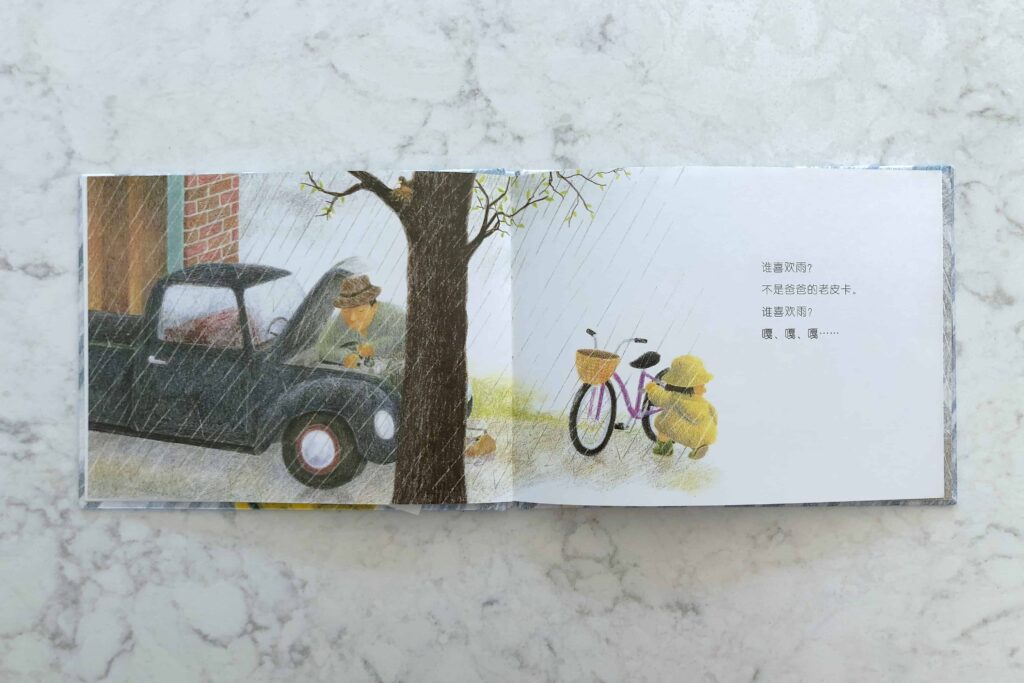 谁喜欢雨? Chinese children's book about rain