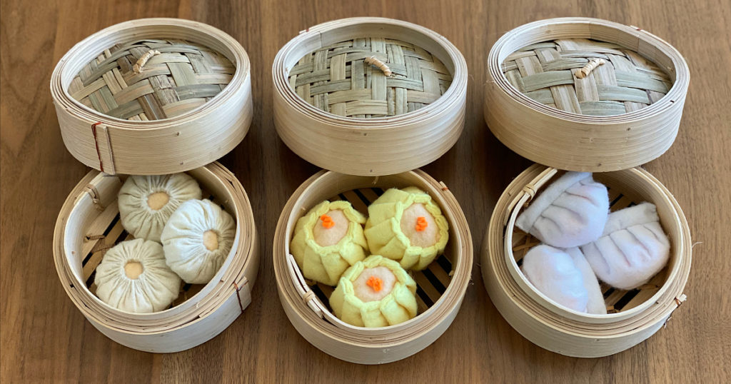Chinese dim sum play food toys for kids