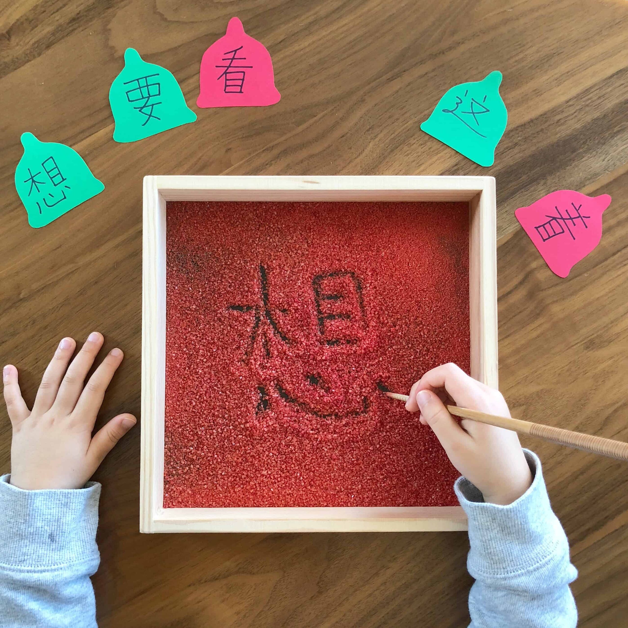 Christmas Salt Writing Tray – Montessori-Inspired Tactile Learning