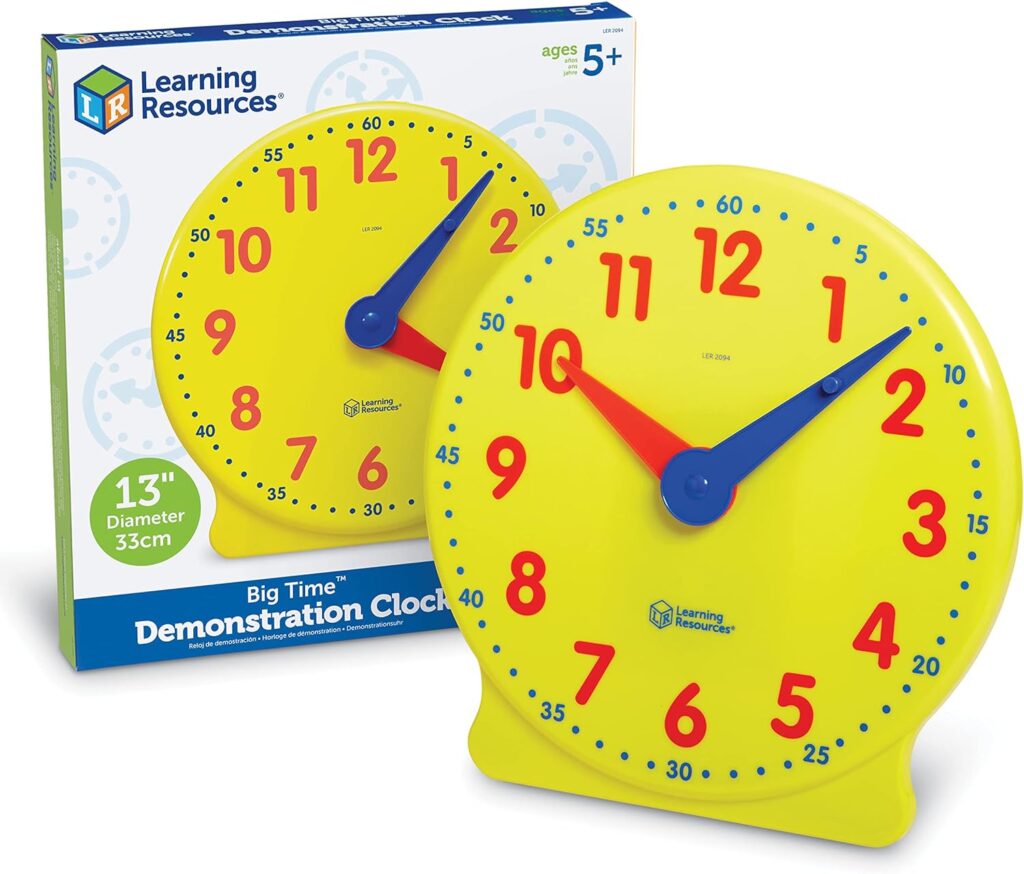 best clock toy for teaching how to tell time and read a clock