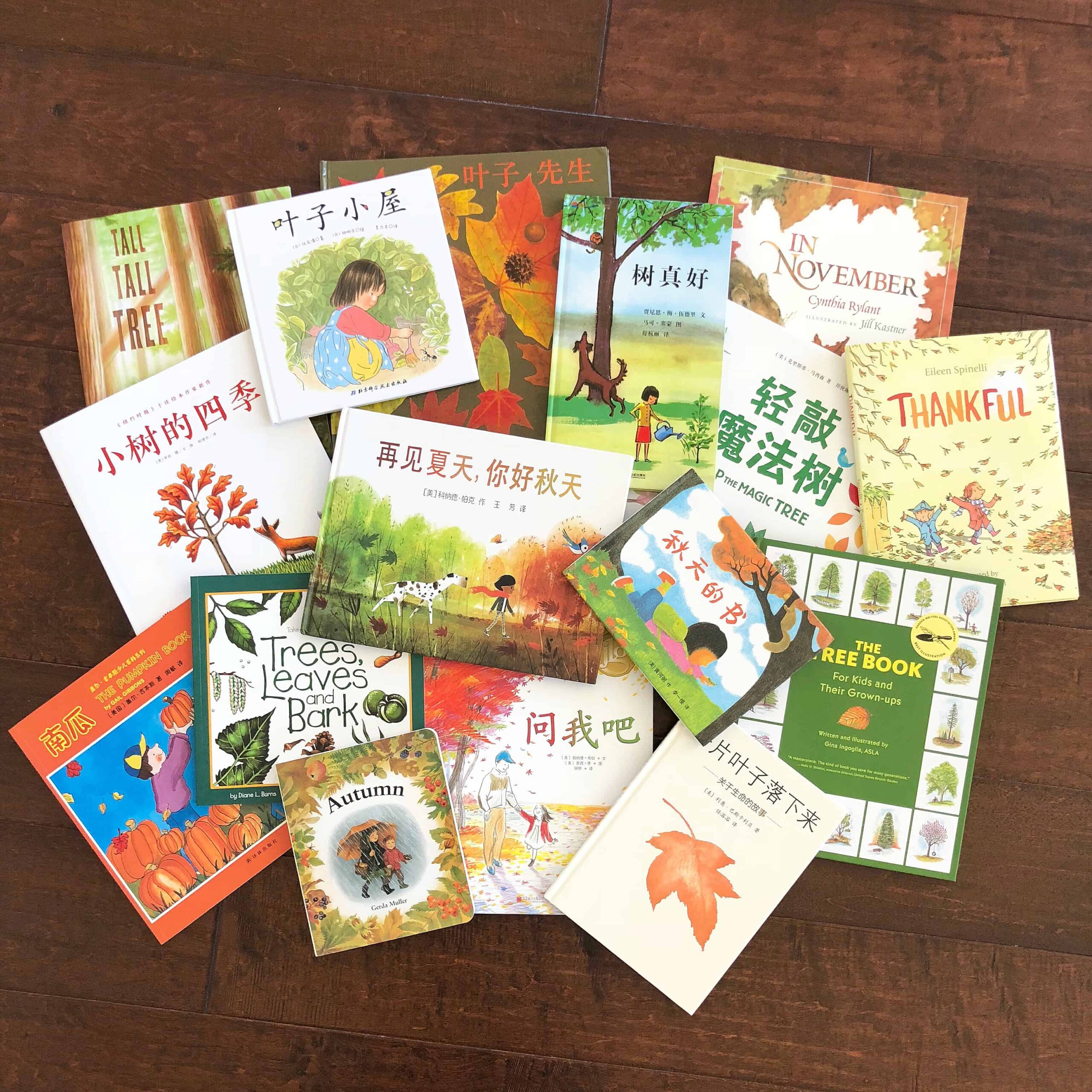 15 Tree and Autumn Books for Kids in Chinese and English