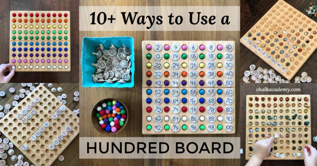 10+ ways to use a Montessori hundred board