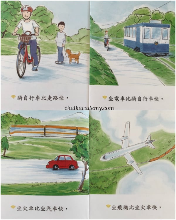 Chinese picture book about transportation