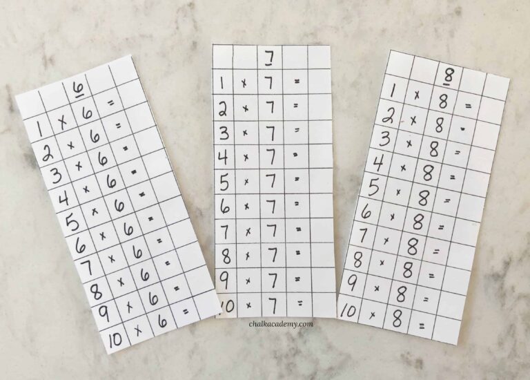 Montessori Multiplication and Division Boards for Home Learning
