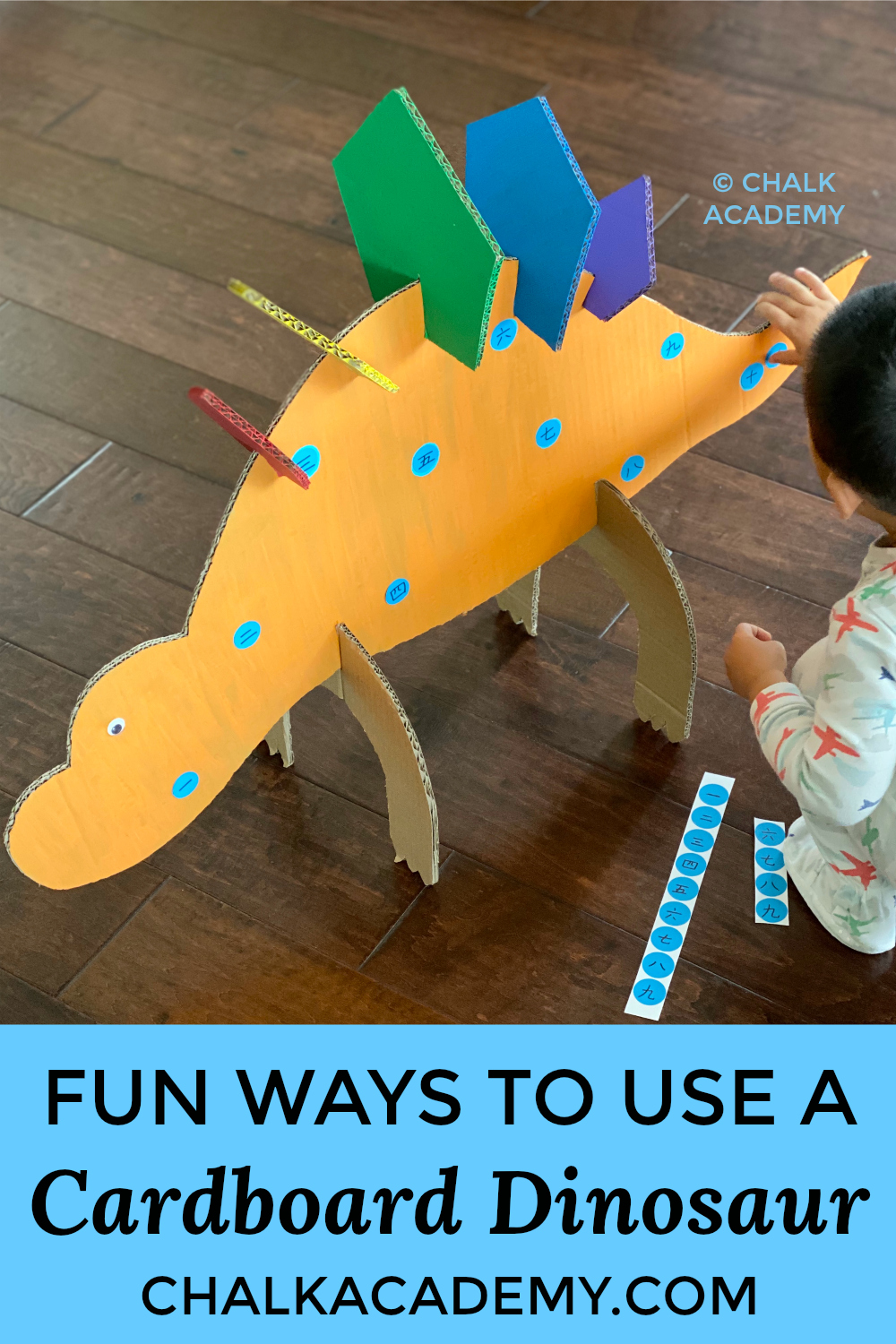 Cardboard Dinosaur - Recycled Craft DIY Toy for Kids!