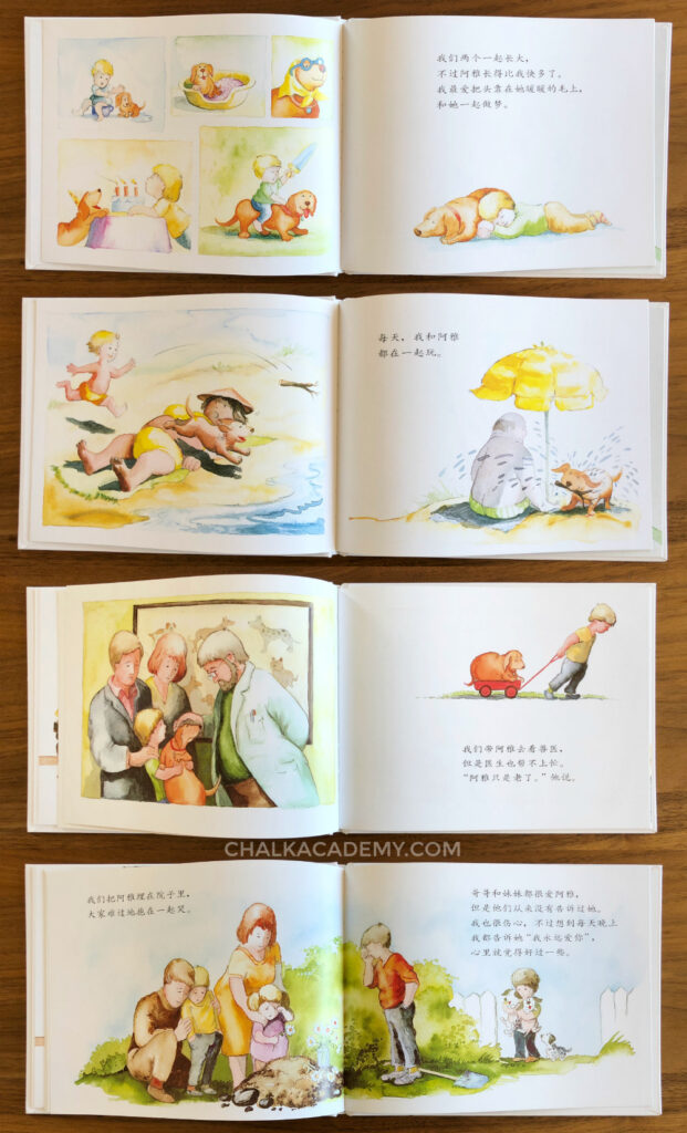 我永远爱你 I Will Always Love You Chinese picture book about grief and death for kids