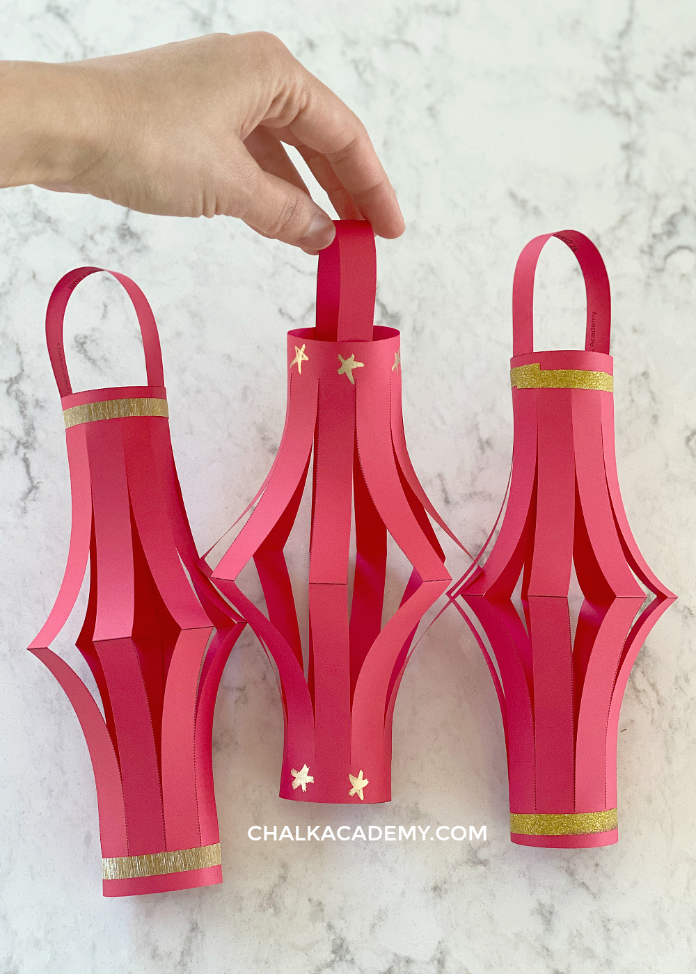 Make Easy Chinese Paper Lanterns in 5 Steps (Template   Video)