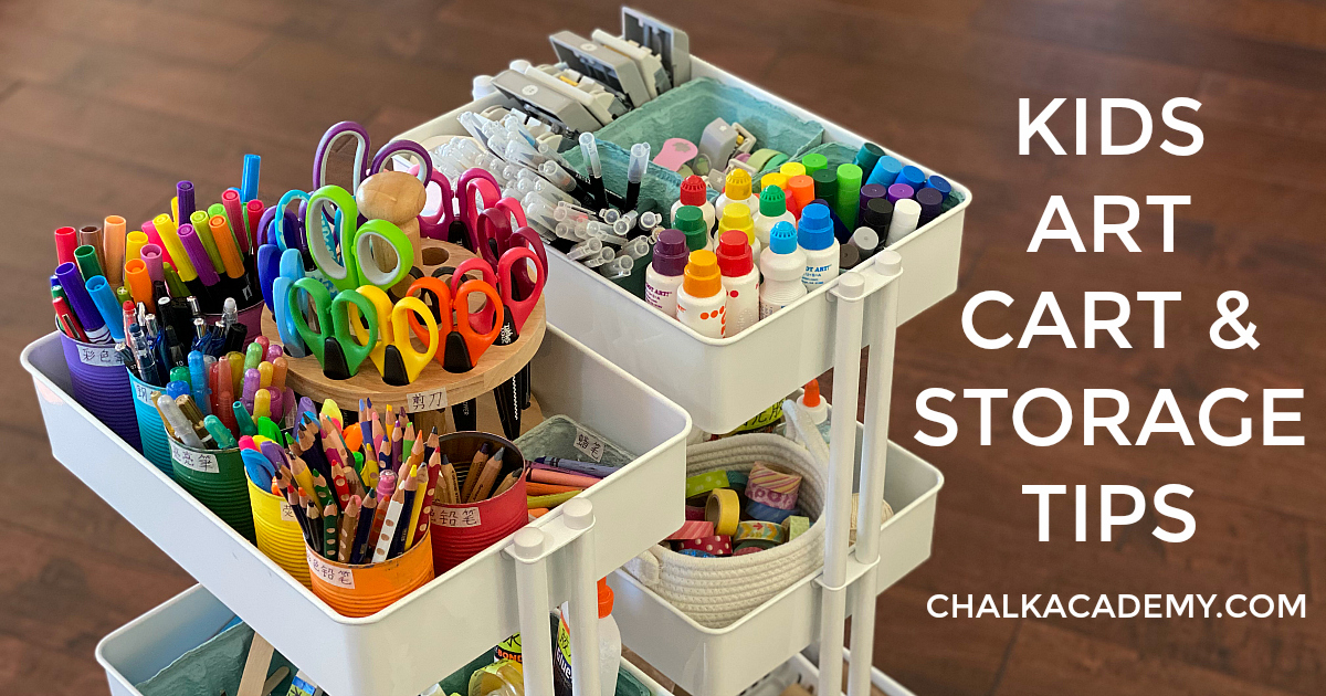 How to Organize Kids' Art Supplies - Journey Toward Simple