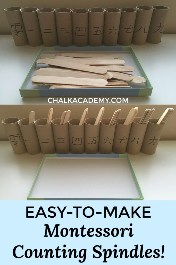 Easy to make Montessori Counting Spindle Boxes for Primary Math