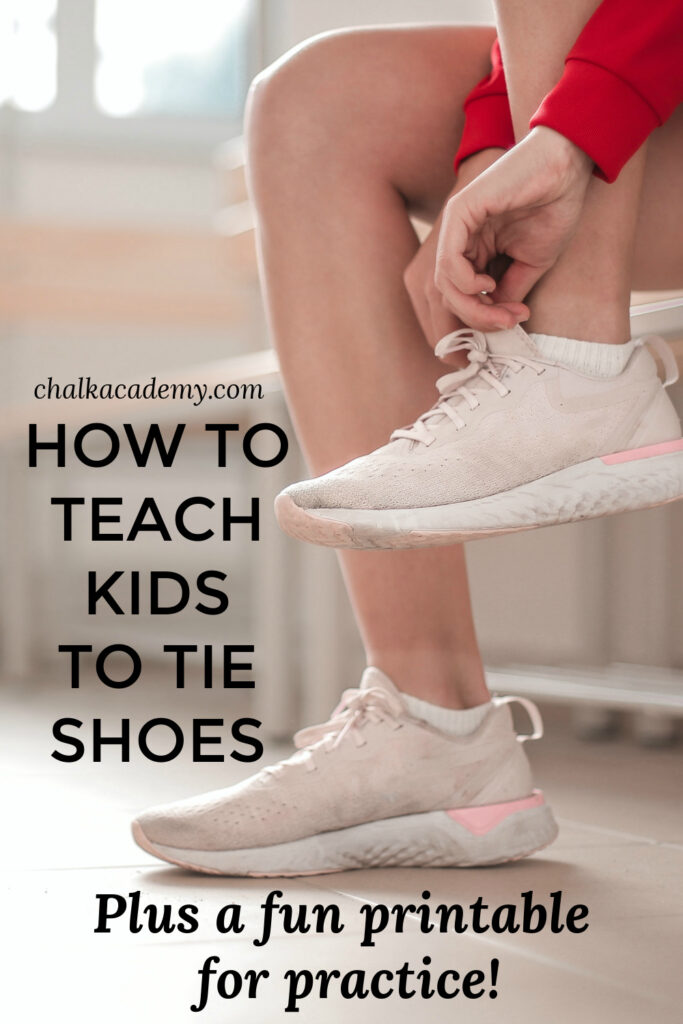 how to teach kids to tie shoelaces