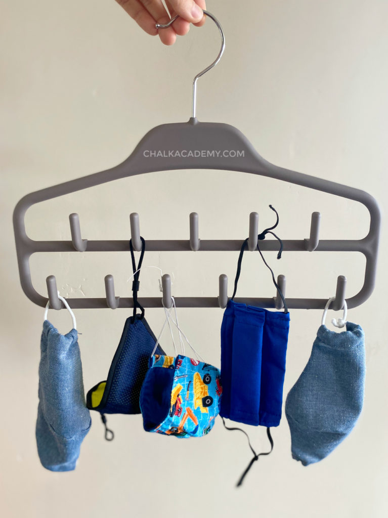 How to store and organize resuable cloth masks for kids and adults