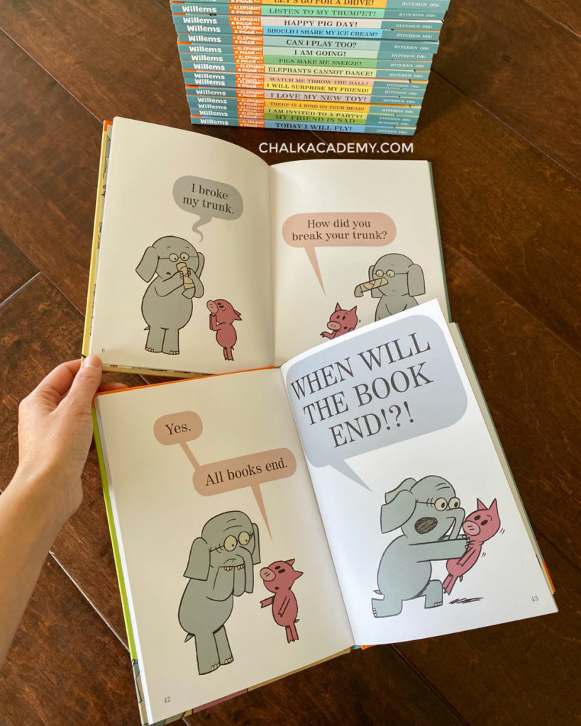 Mo Willems Elephant and Piggie Books in English - reading practice for kids