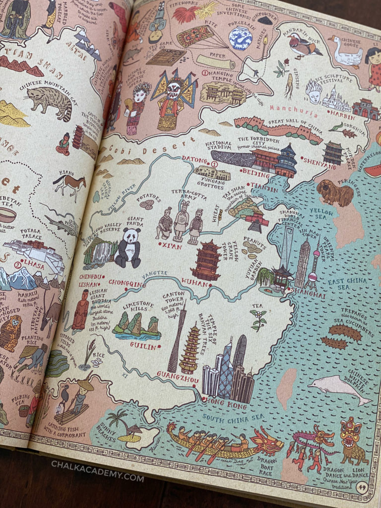 Maps book by by Daniel Mizielinska, Aleksandra & Mizielinski 