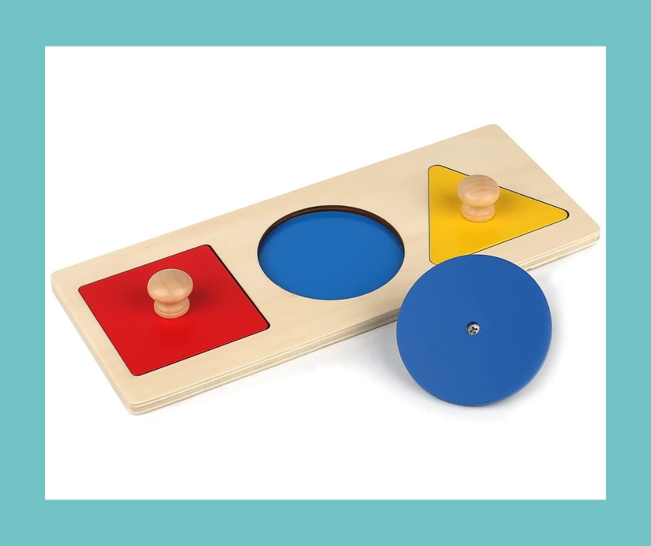 Montessori first shapes puzzle for babies and toddlers