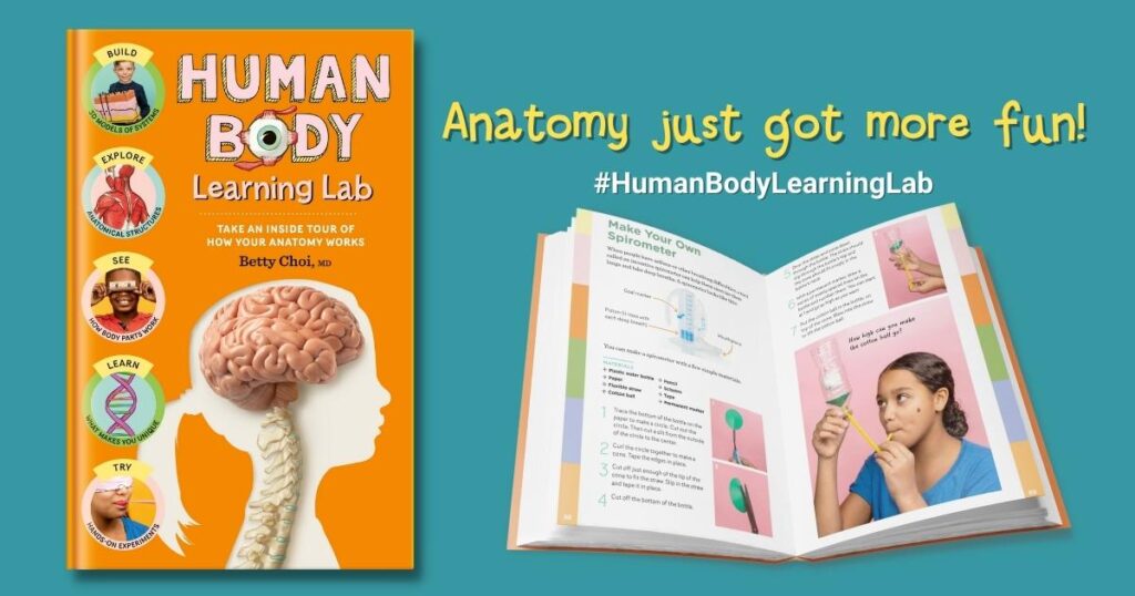 Human Body Learning Lab Book - best anatomy activities book for kids