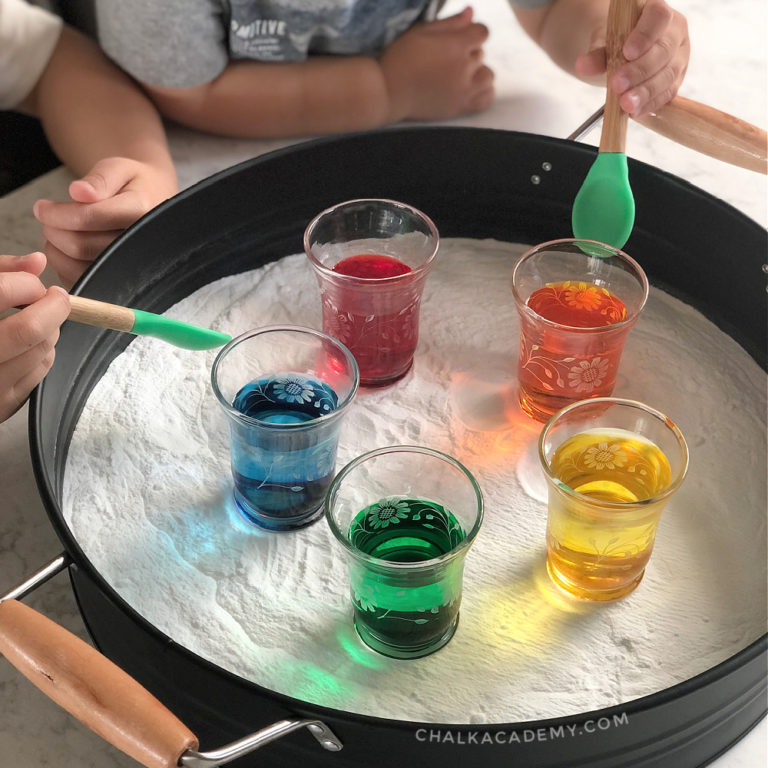 Baking Soda and Vinegar Science Experiments: Color Explosion for Kids!