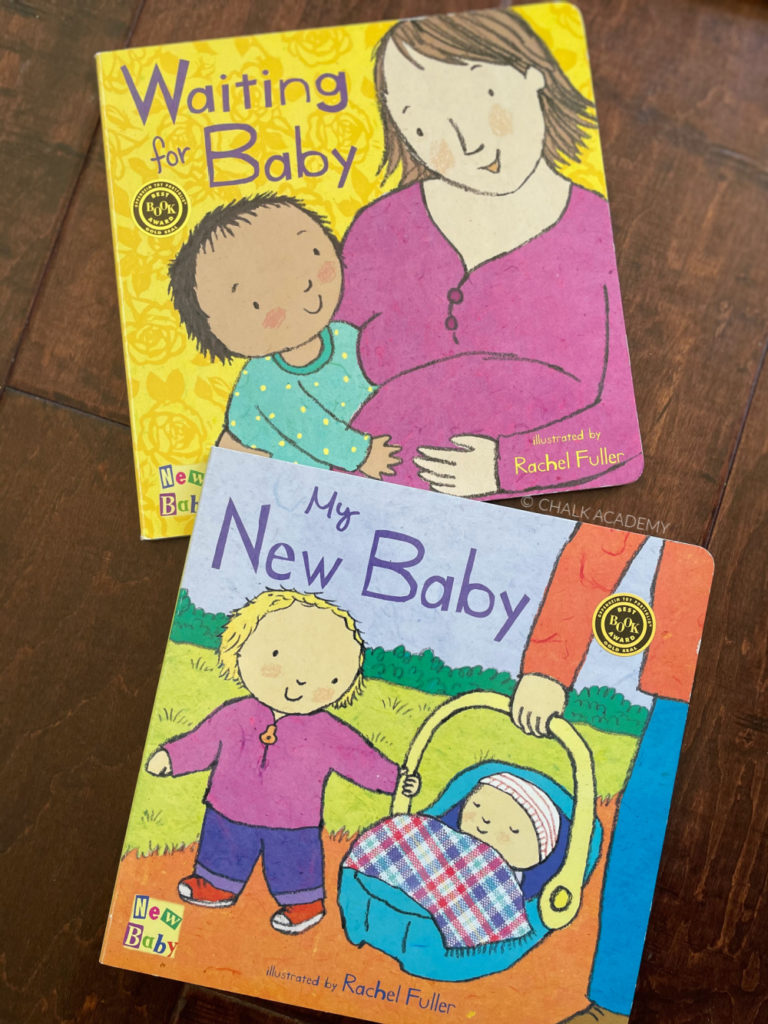 Waiting for Baby and My New Baby - two great board books about pregnancy and new baby sibling