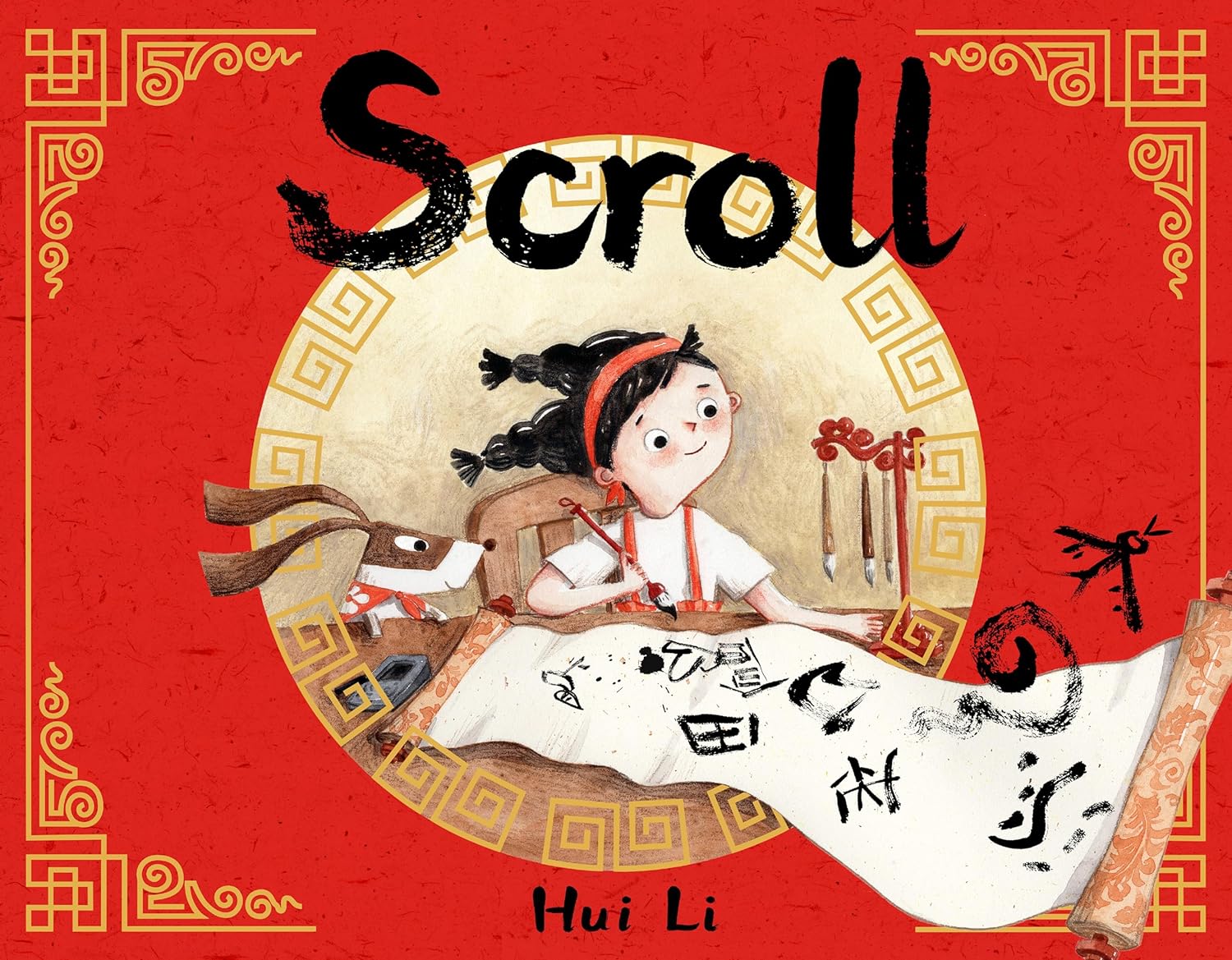 Scroll story about Chinese characters