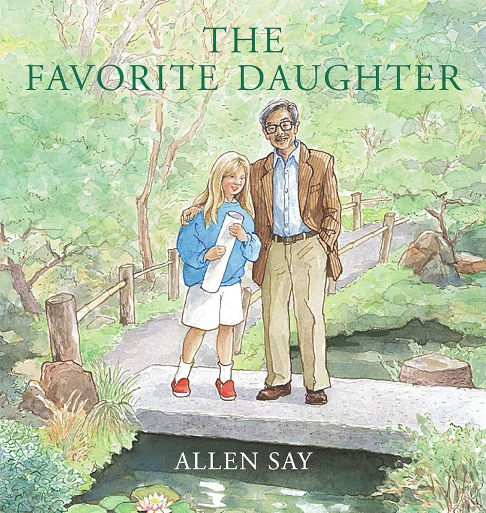 The Favorite Daughter children's book with biracial Japanese White character for AAPI Heritage Month