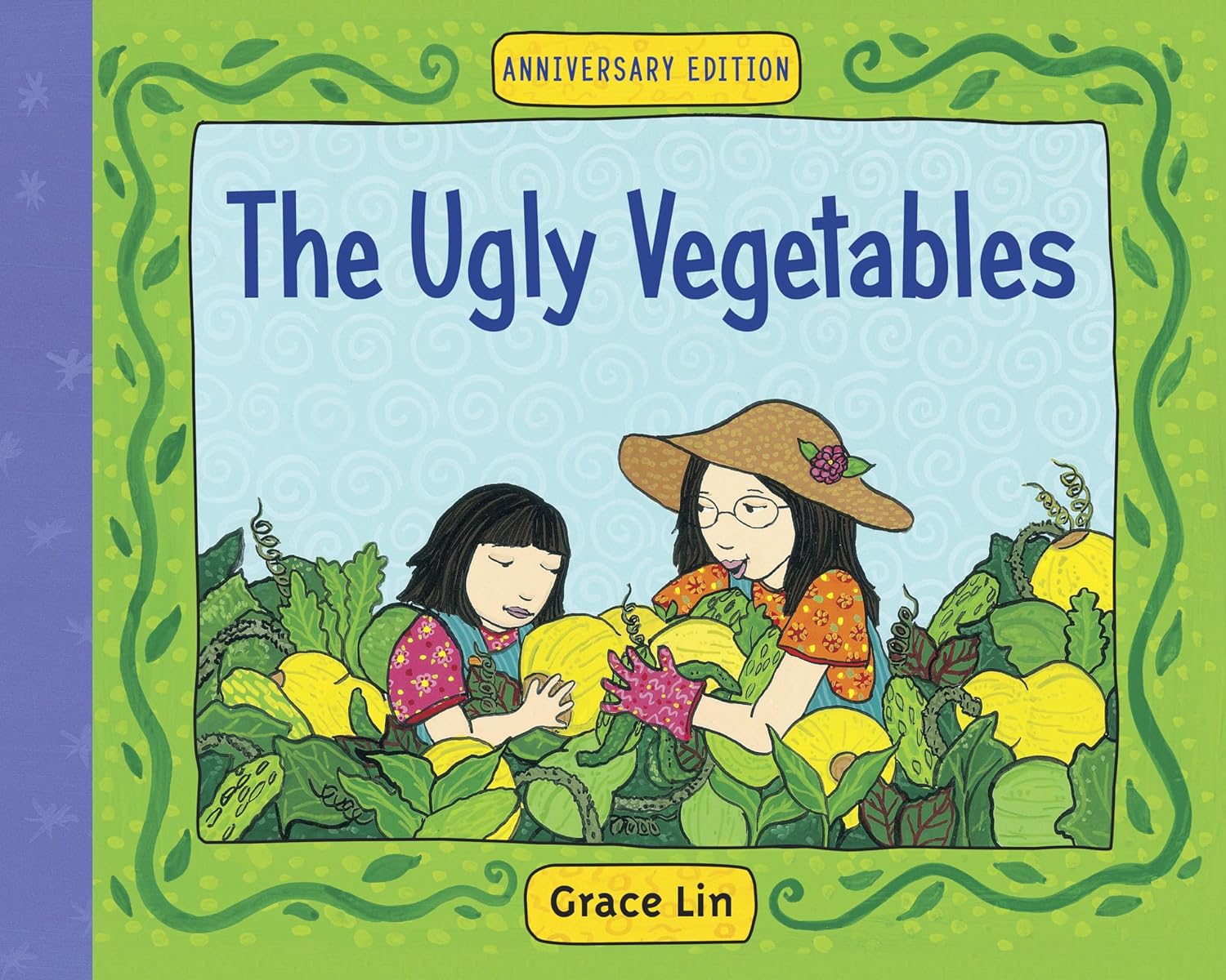 Grace Lin The Ugly Vegetables 难看的蔬菜 in Chinese and English - story about Taiwanese Asian American child