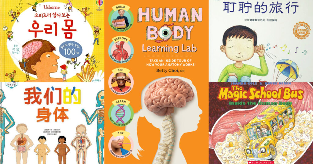 Best Human Body Books in English, Chinese, and Korean