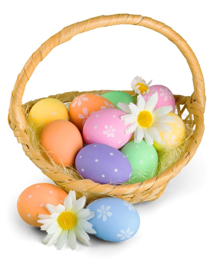 How to say Easter basket and colorful eggs in Mandarin Chinese