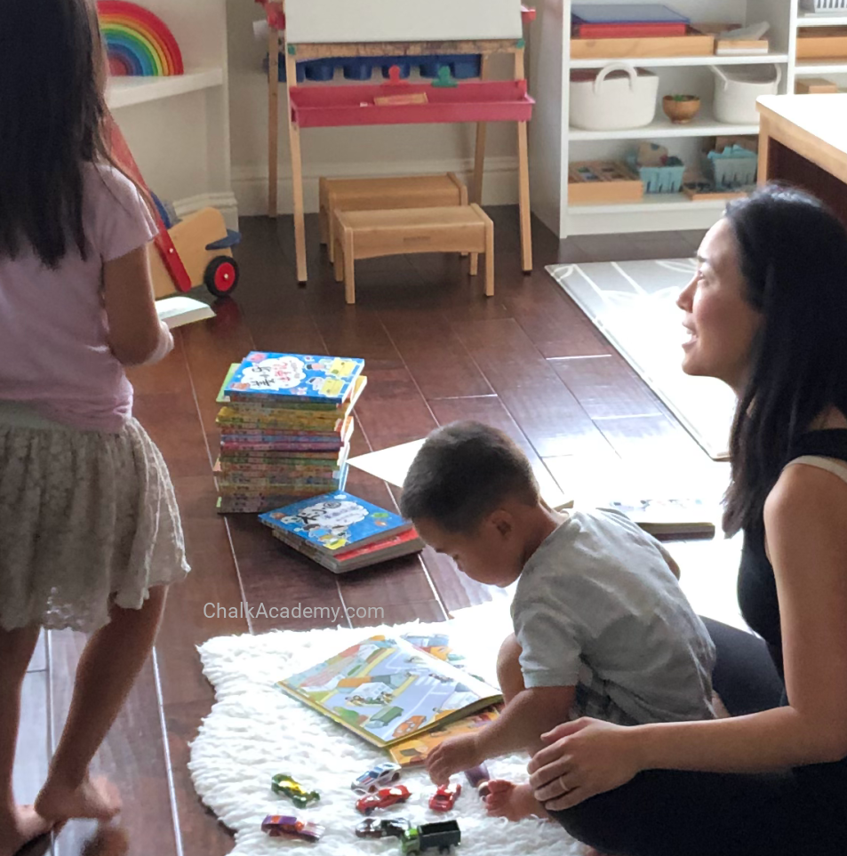 Chalk Academy - mom playing, reading, and learning Mandarin Chinese with kids despite not being fluent